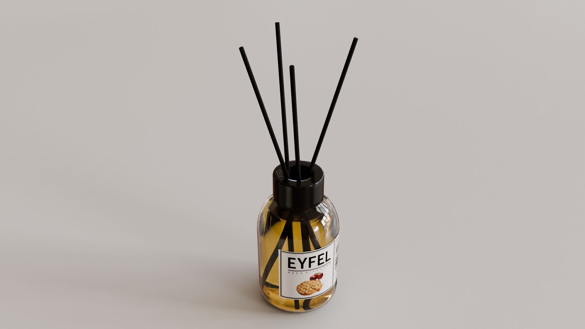 Eyfel Perfume Reed Diffuser Apple-Pie Low-poly 3D model_32