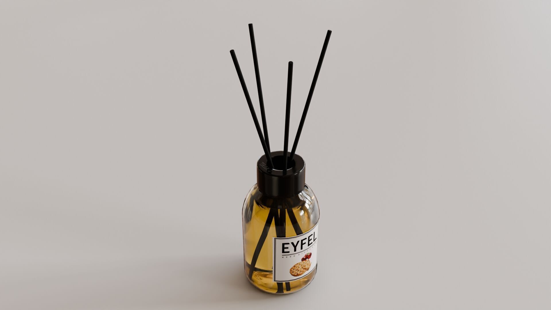 Eyfel Perfume Reed Diffuser Apple-Pie Low-poly 3D model_25