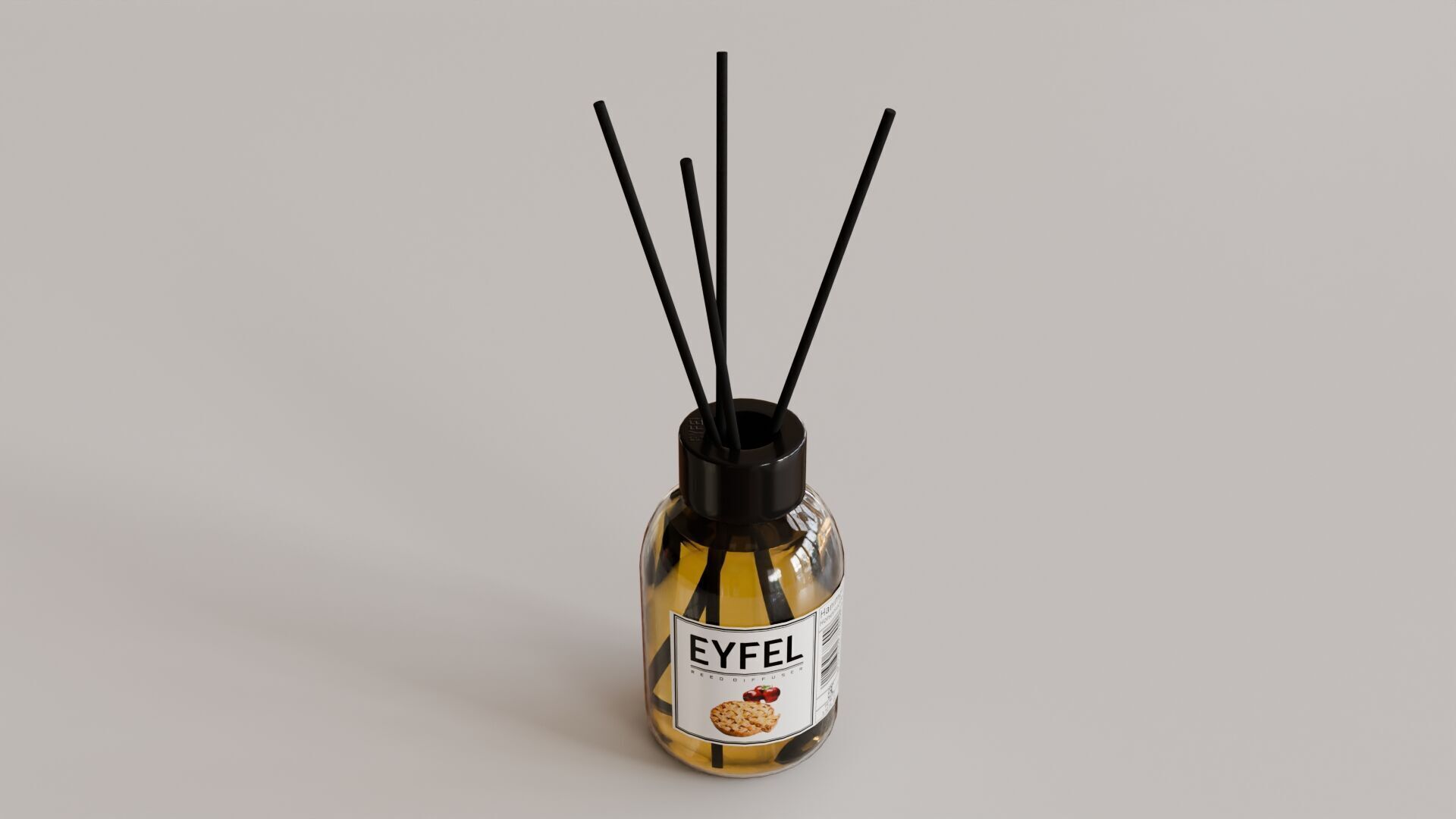 Eyfel Perfume Reed Diffuser Apple-Pie Low-poly 3D model_30