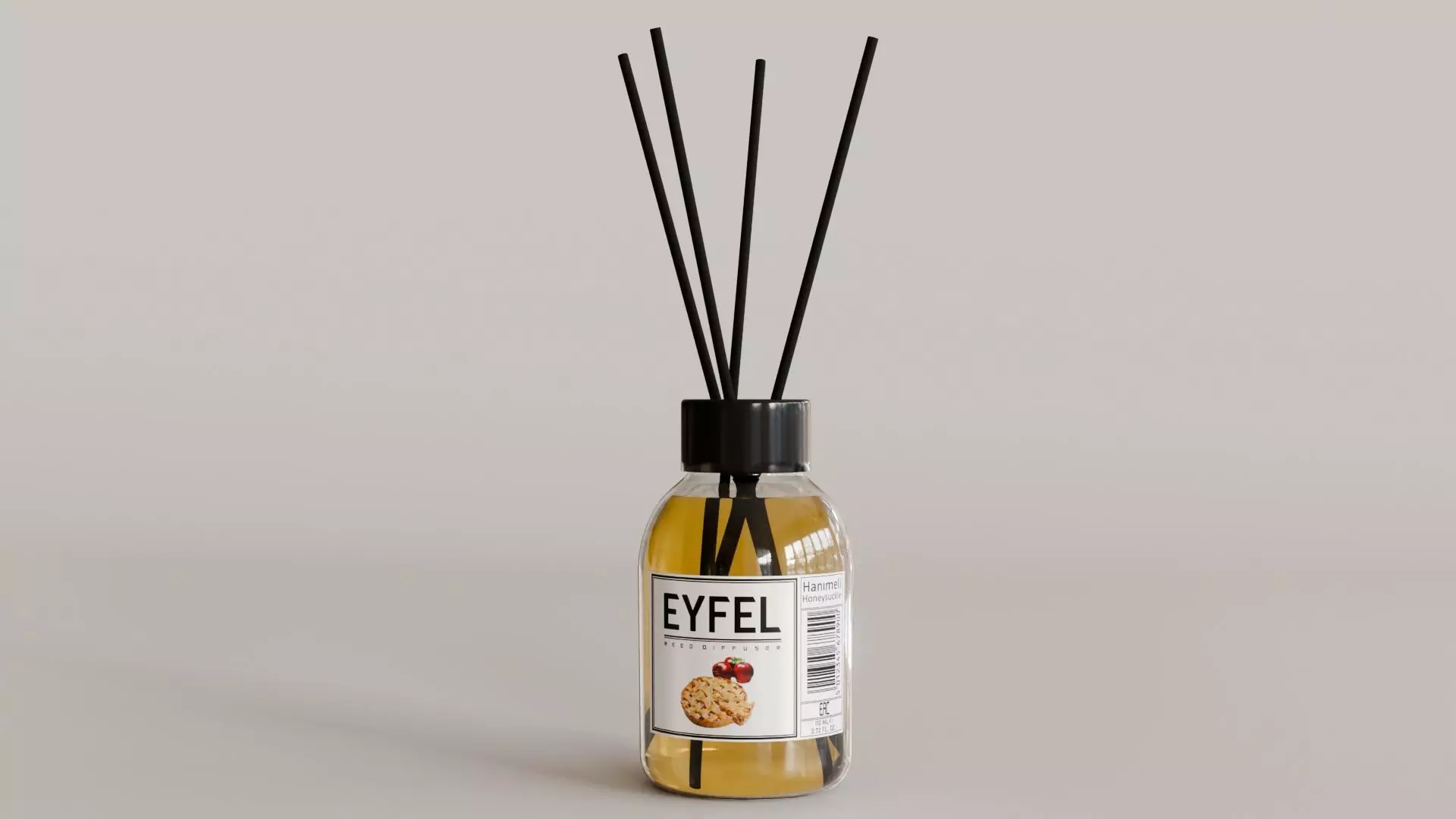 Eyfel Perfume Reed Diffuser Apple-Pie Low-poly 3D model_0