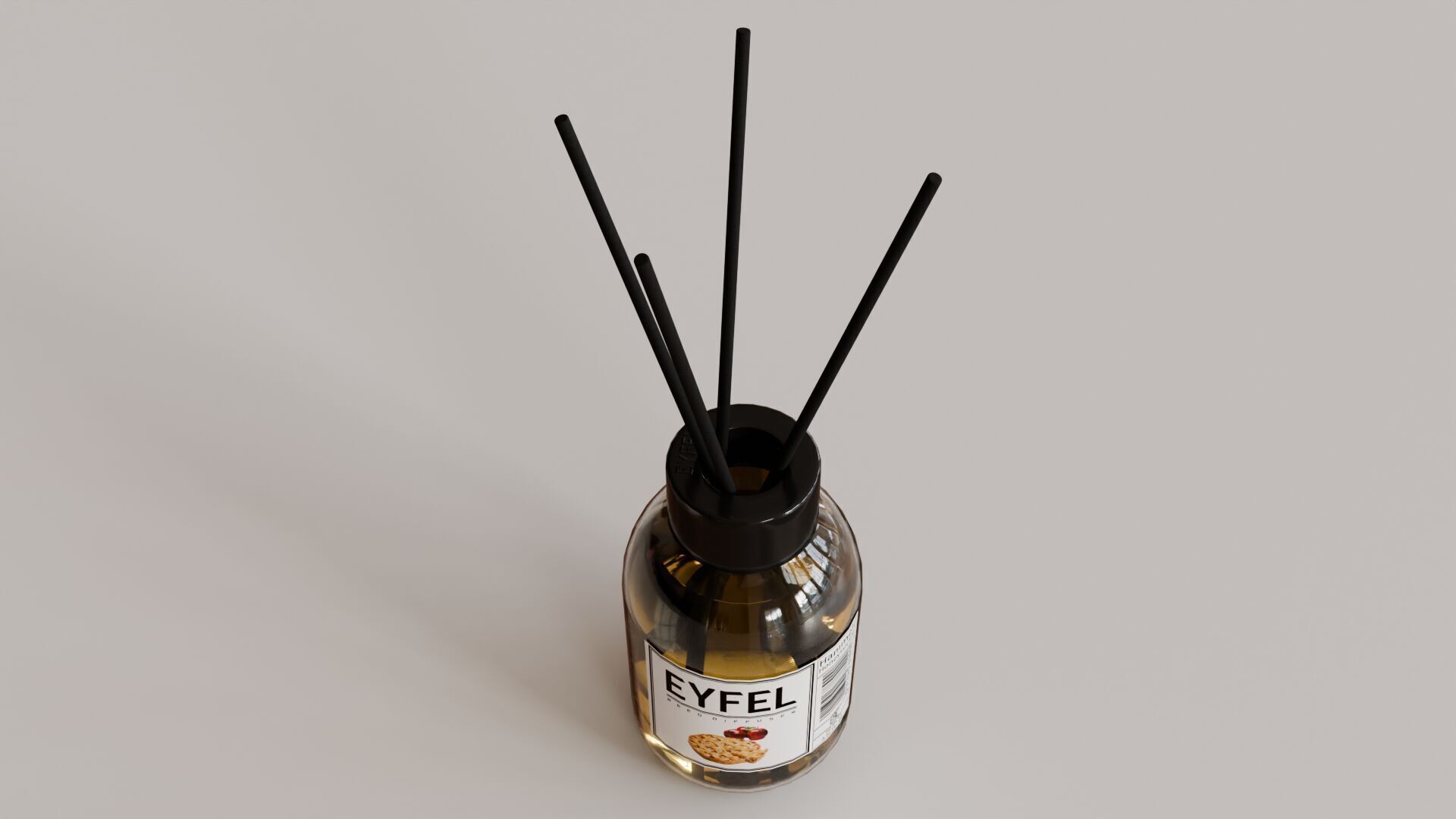 Eyfel Perfume Reed Diffuser Apple-Pie Low-poly 3D model_3