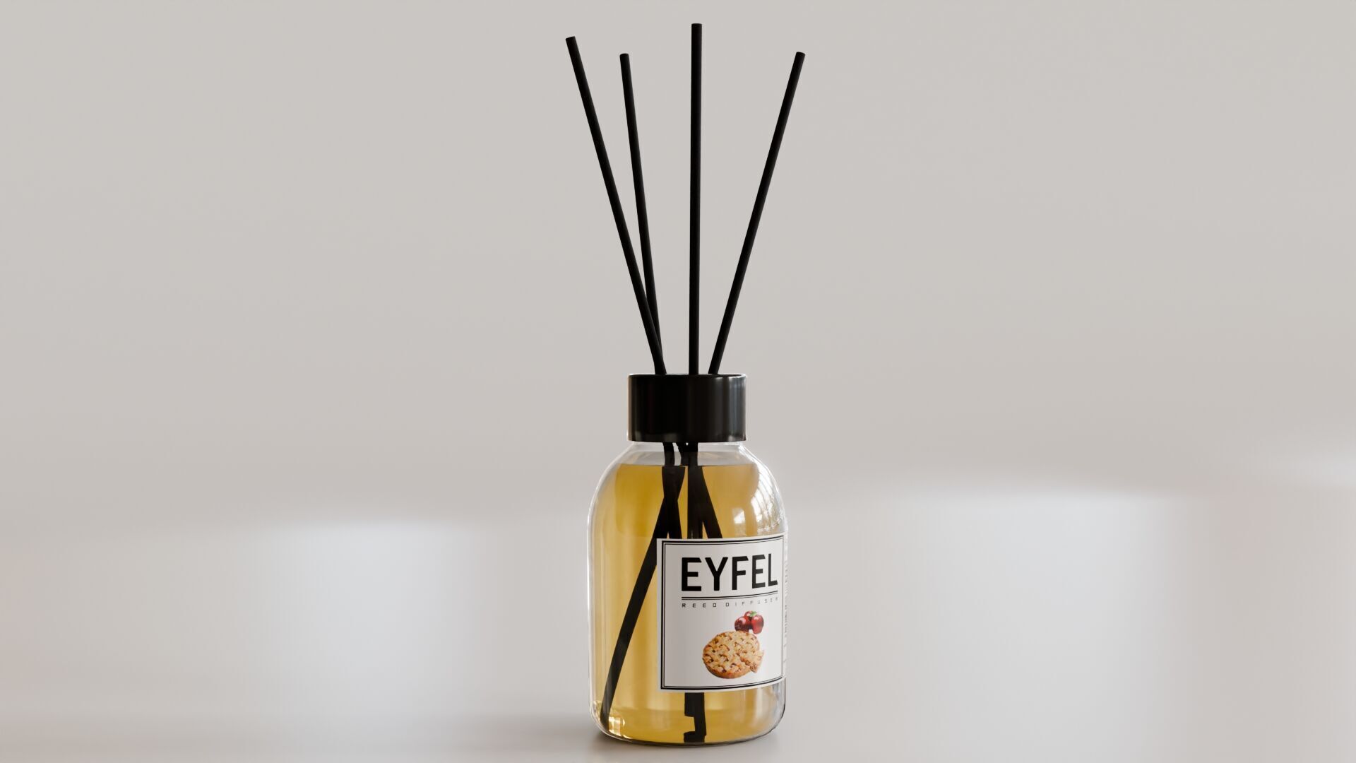 Eyfel Perfume Reed Diffuser Apple-Pie Low-poly 3D model_2