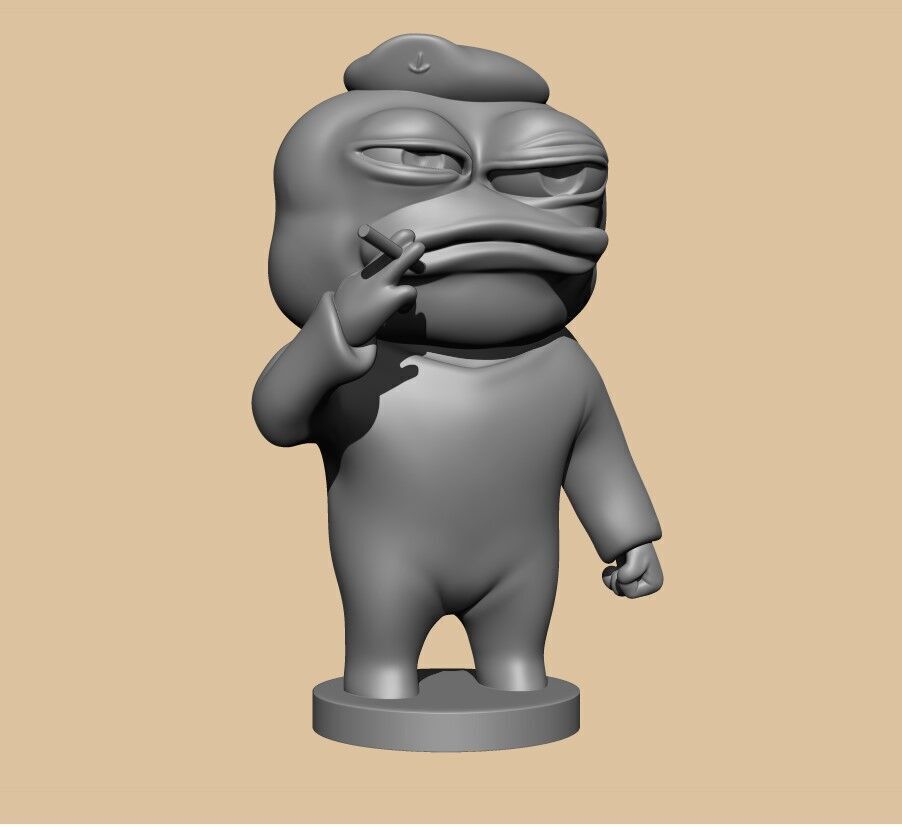 Pepe the Forg 3D print model_5