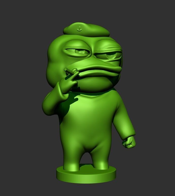 Pepe the Forg 3D print model_2