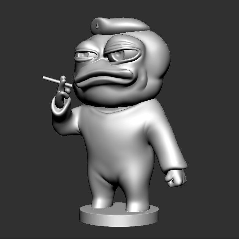 Pepe the Forg 3D print model_1