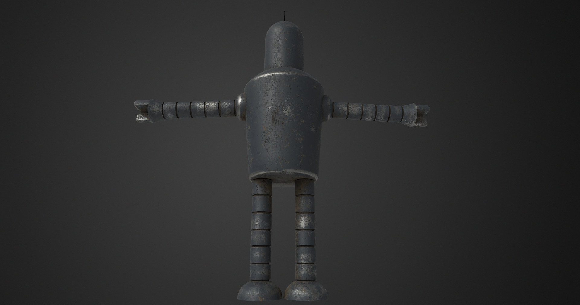 Bender Low-poly 3D model_4