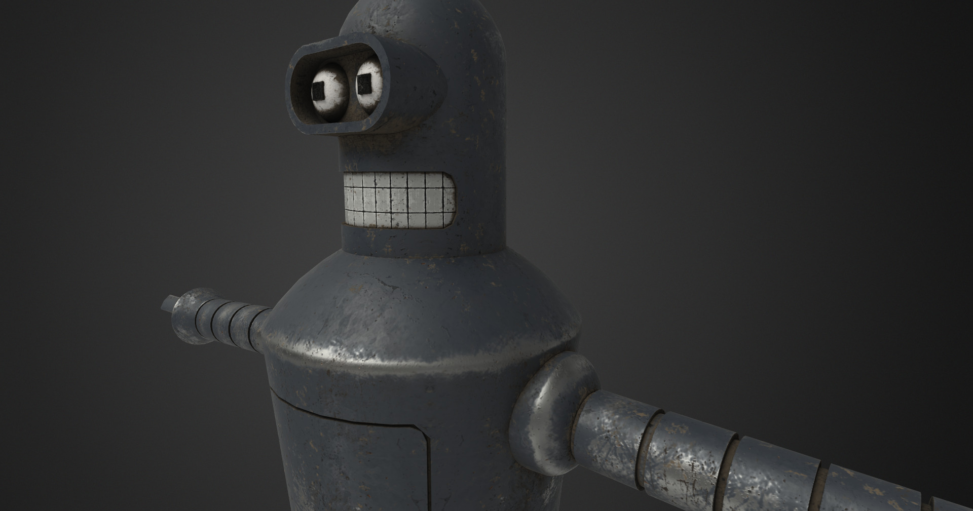 Bender Low-poly 3D model_3