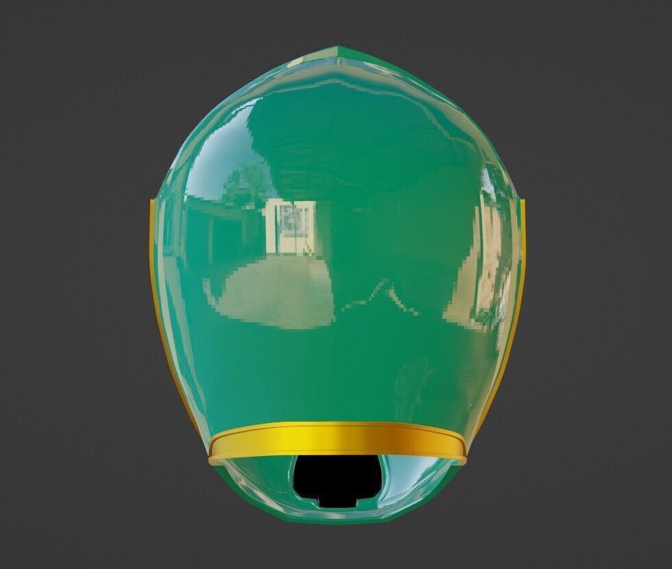 Power Rangers Mystic Force Green Ranger MagiGreen Helmet 3D print model_4