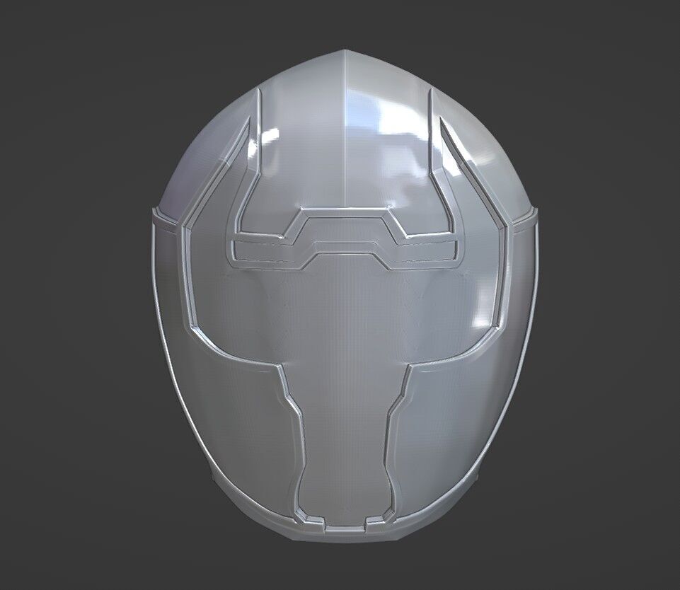 Power Rangers Mystic Force Green Ranger MagiGreen Helmet 3D print model_5