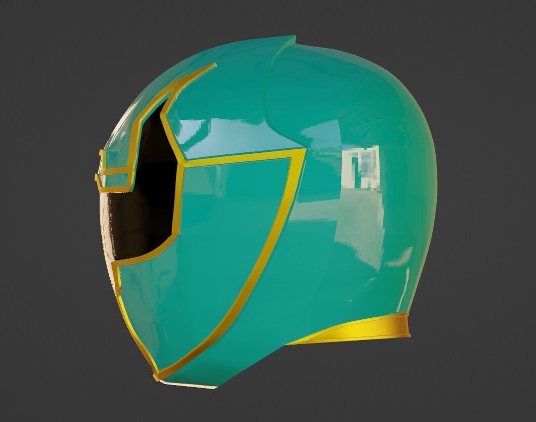 Power Rangers Mystic Force Green Ranger MagiGreen Helmet 3D print model_2