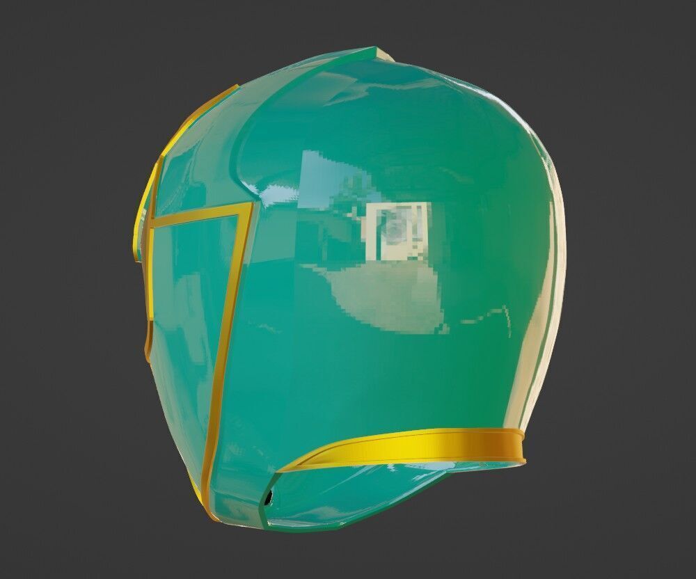 Power Rangers Mystic Force Green Ranger MagiGreen Helmet 3D print model_3