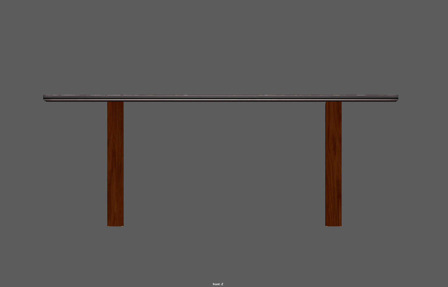 Black porcelain Marble Top Table Low-poly 3D model_11