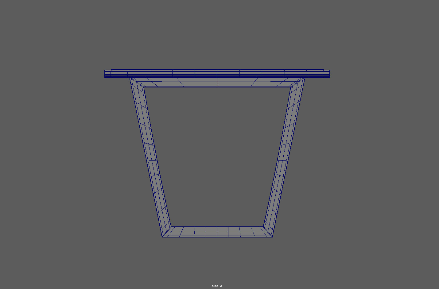 Black porcelain Marble Top Table Low-poly 3D model_14