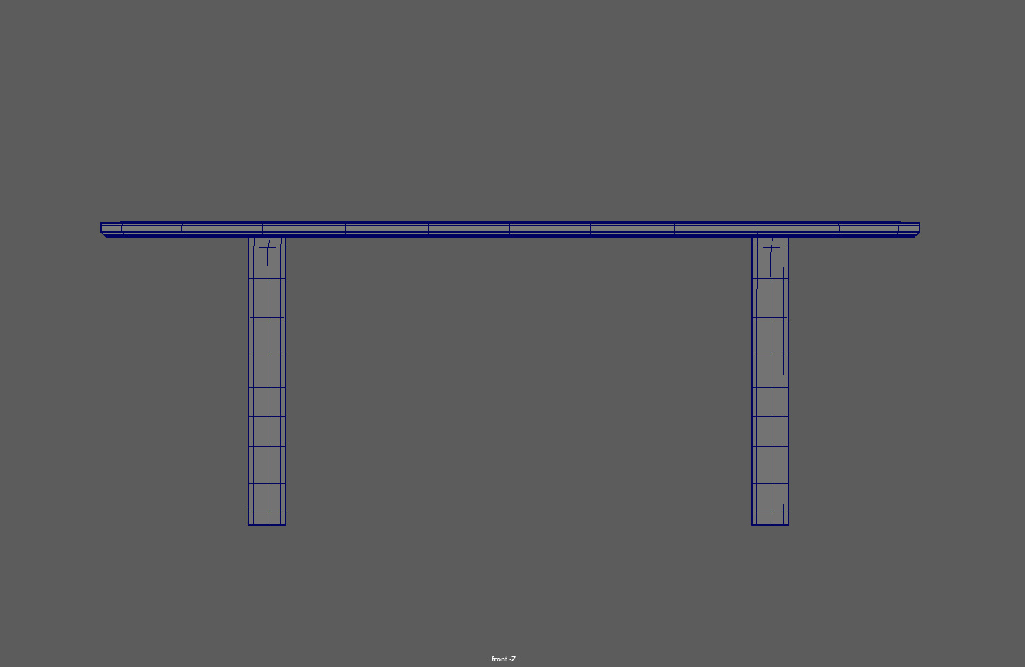 Black porcelain Marble Top Table Low-poly 3D model_12