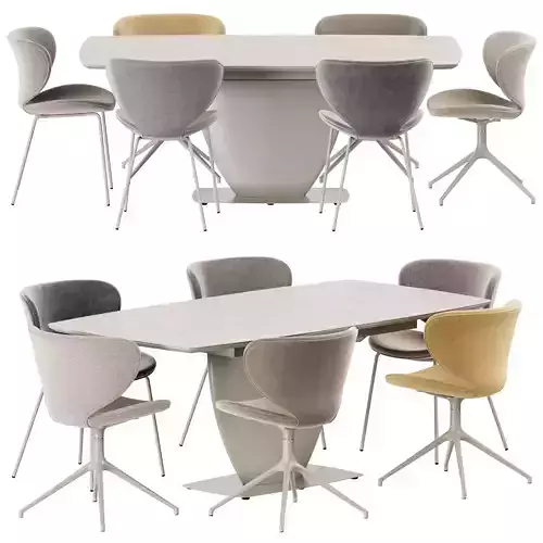 Boconcept - Hamilton chair Fiorentina table set 03