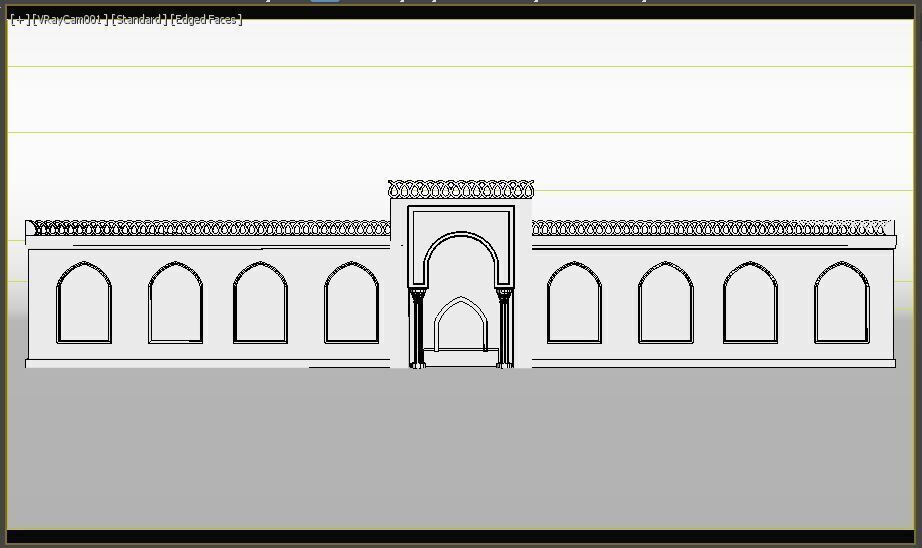 Indian Palace Entry Gate 3D model_8