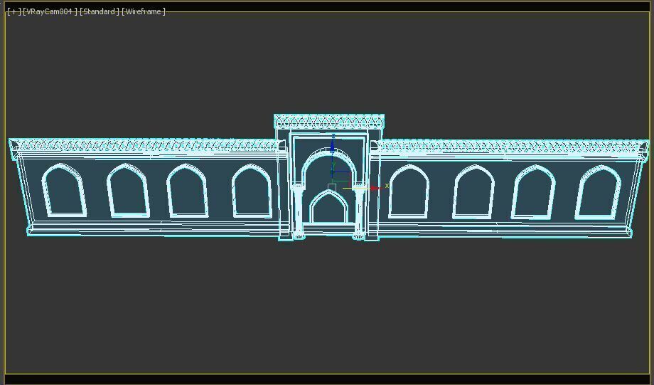 Indian Palace Entry Gate 3D model_15