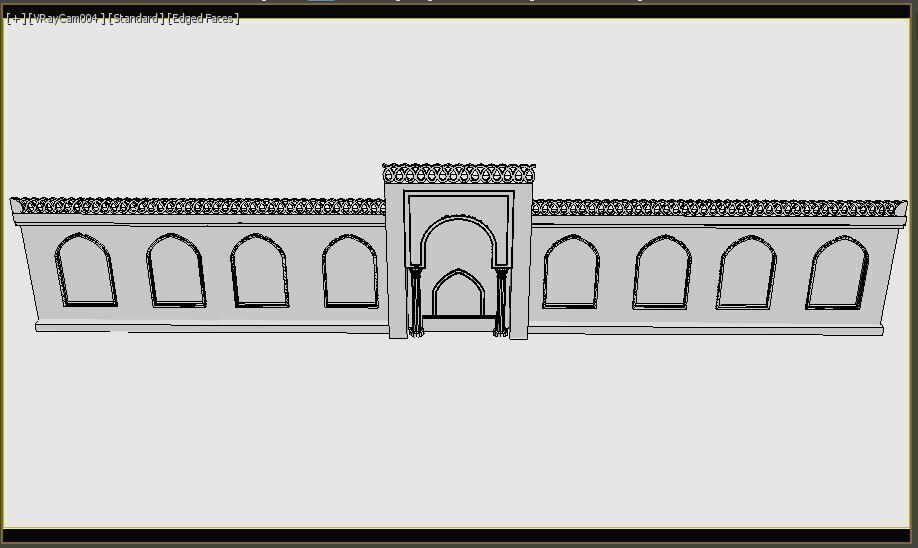 Indian Palace Entry Gate 3D model_11