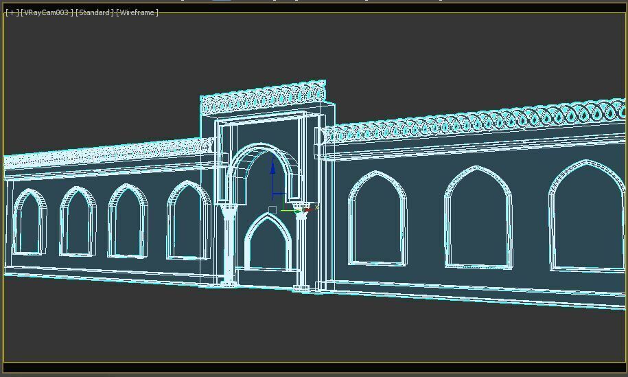 Indian Palace Entry Gate 3D model_14