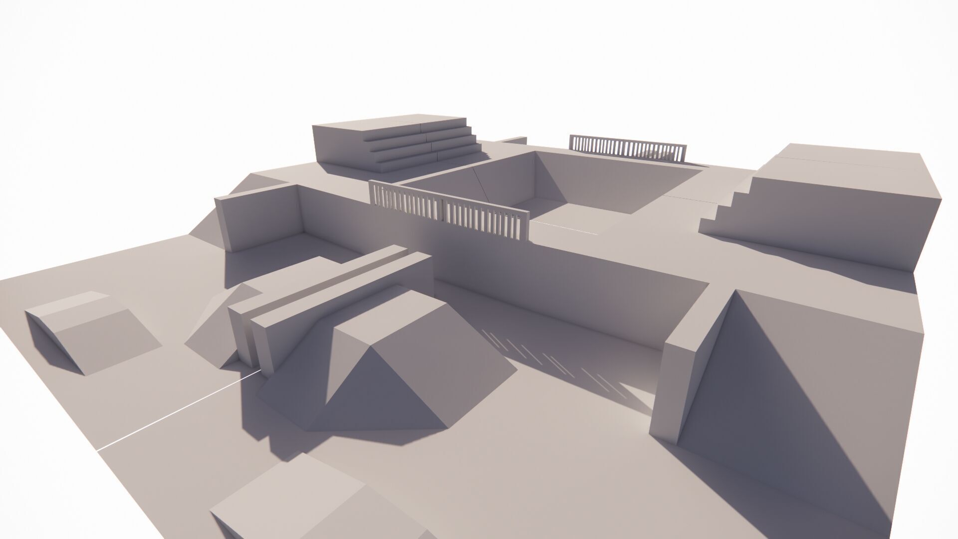Skatepark-Skate Park PACK 3D model_12