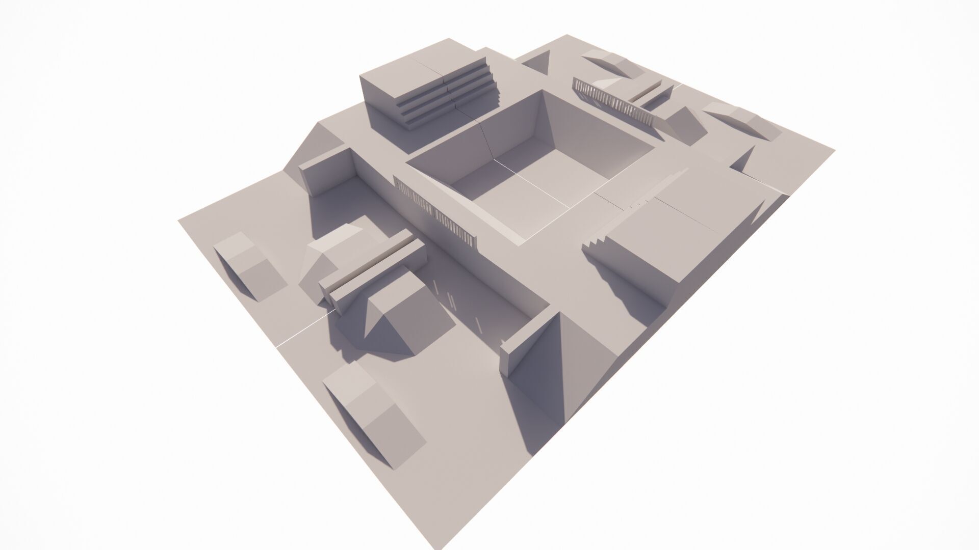 Skatepark-Skate Park PACK 3D model_6