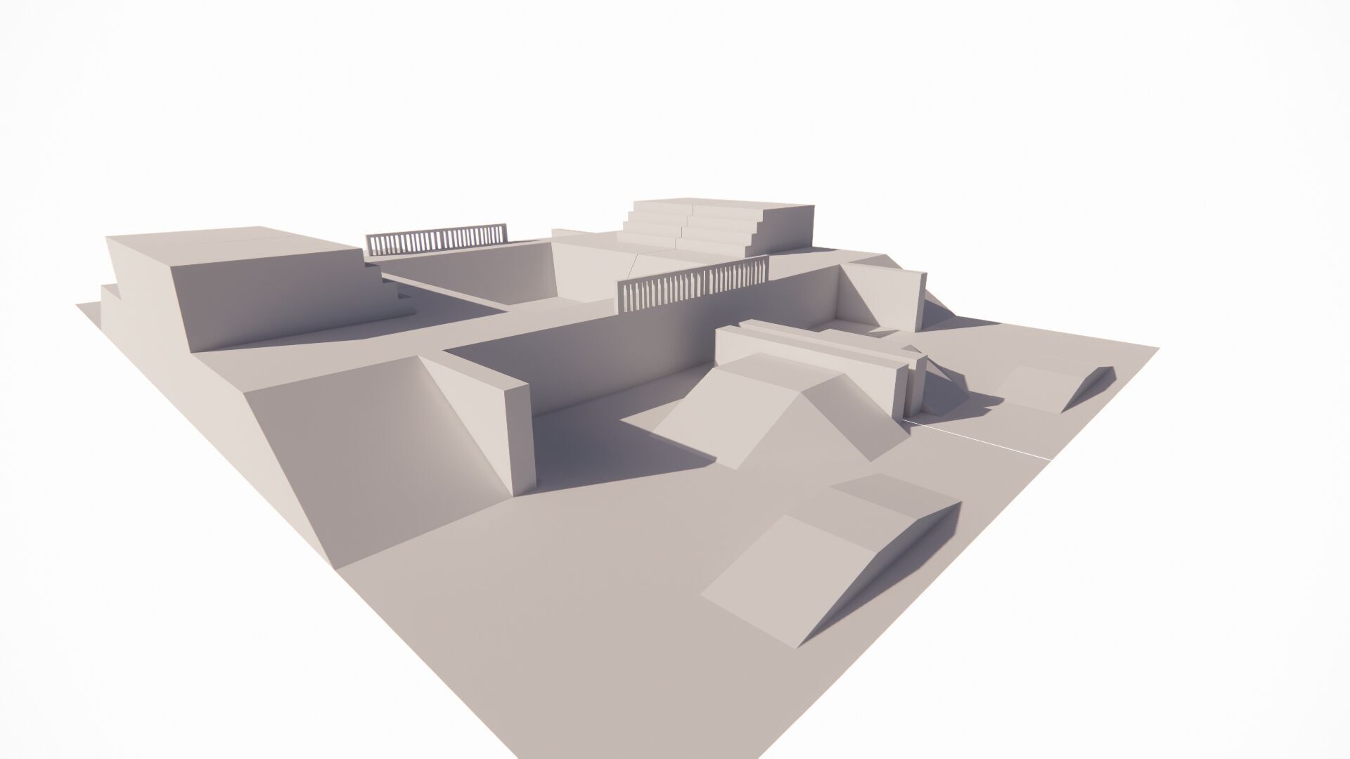 Skatepark-Skate Park PACK 3D model_11