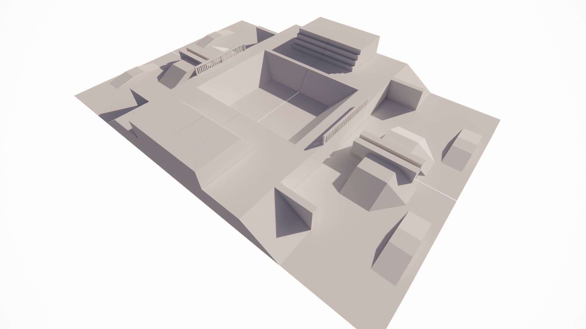 Skatepark-Skate Park PACK 3D model_5