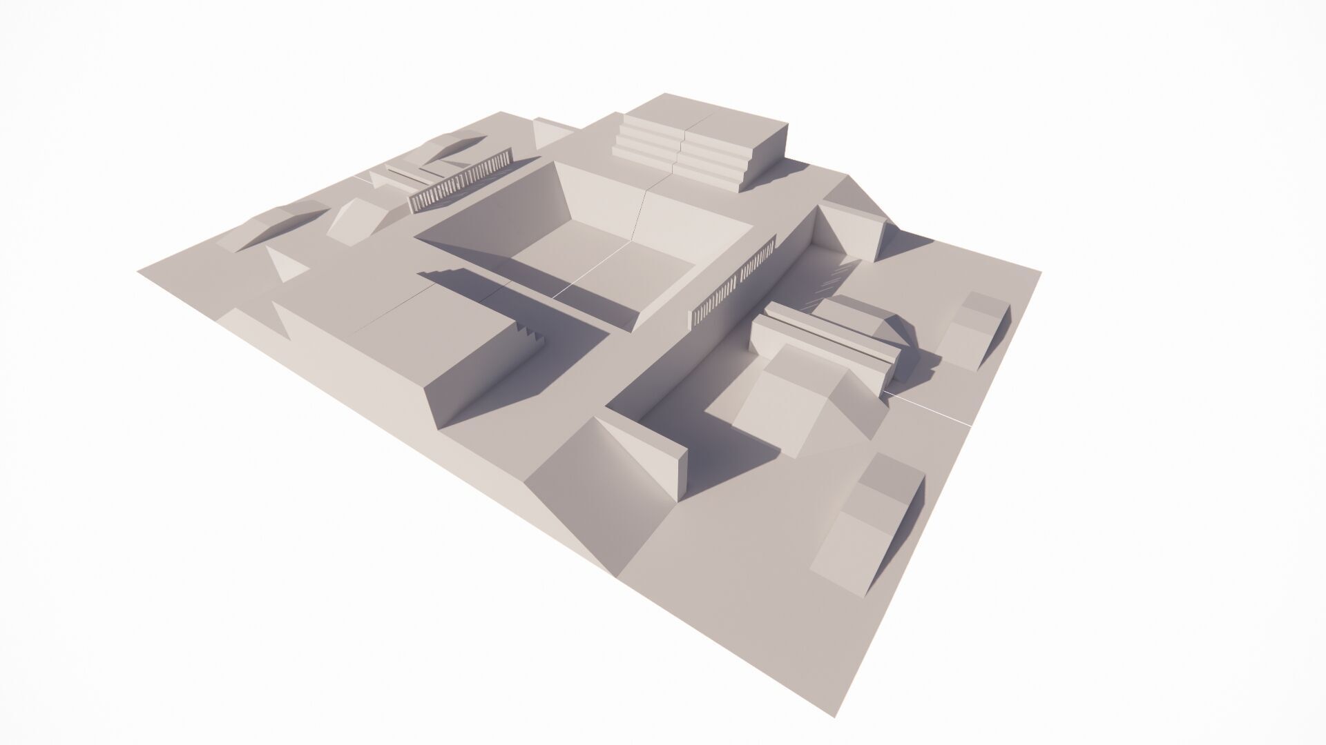 Skatepark-Skate Park PACK 3D model_1