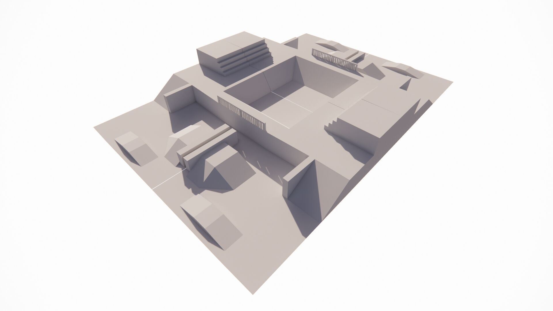 Skatepark-Skate Park PACK 3D model_2