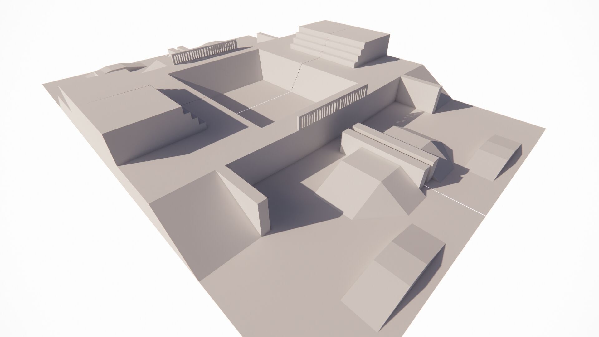 Skatepark-Skate Park PACK 3D model_10