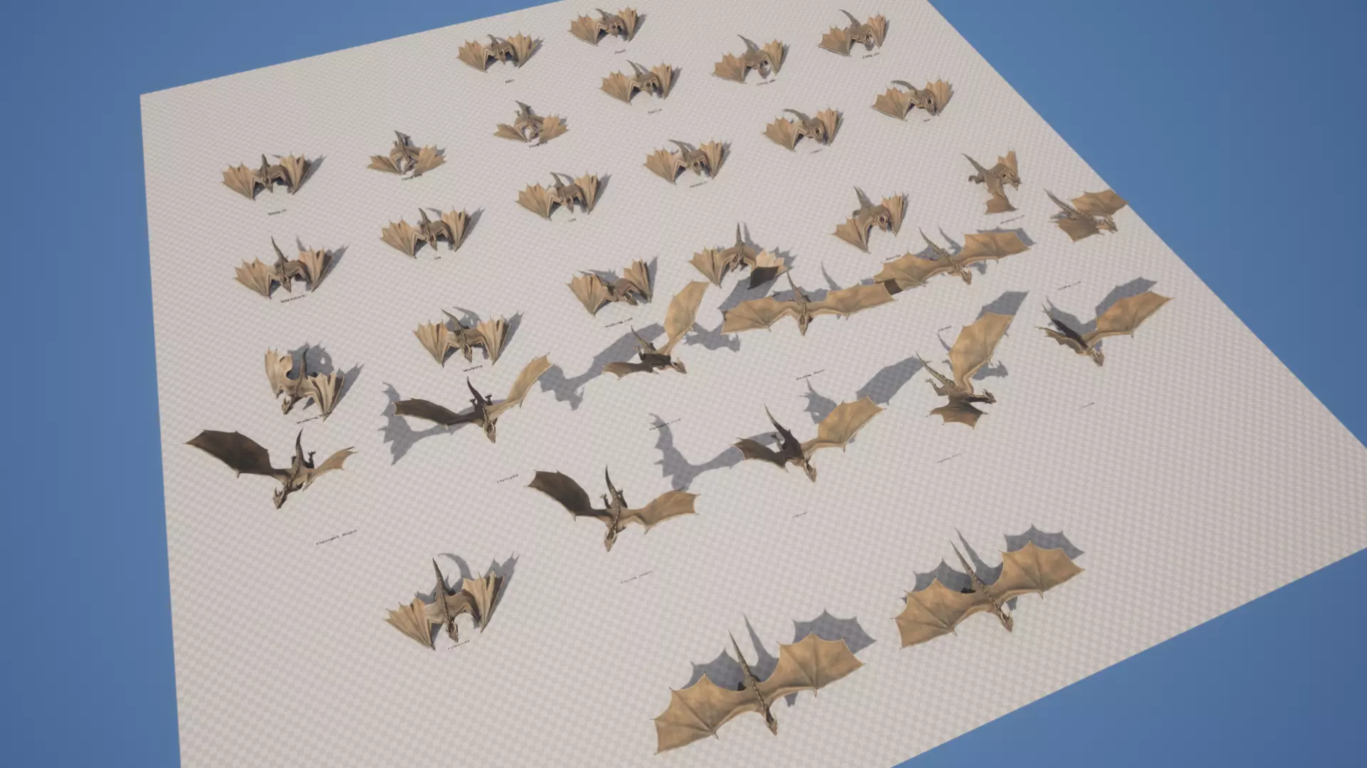 Green Wyvern Dragon Low-poly 3D model_11