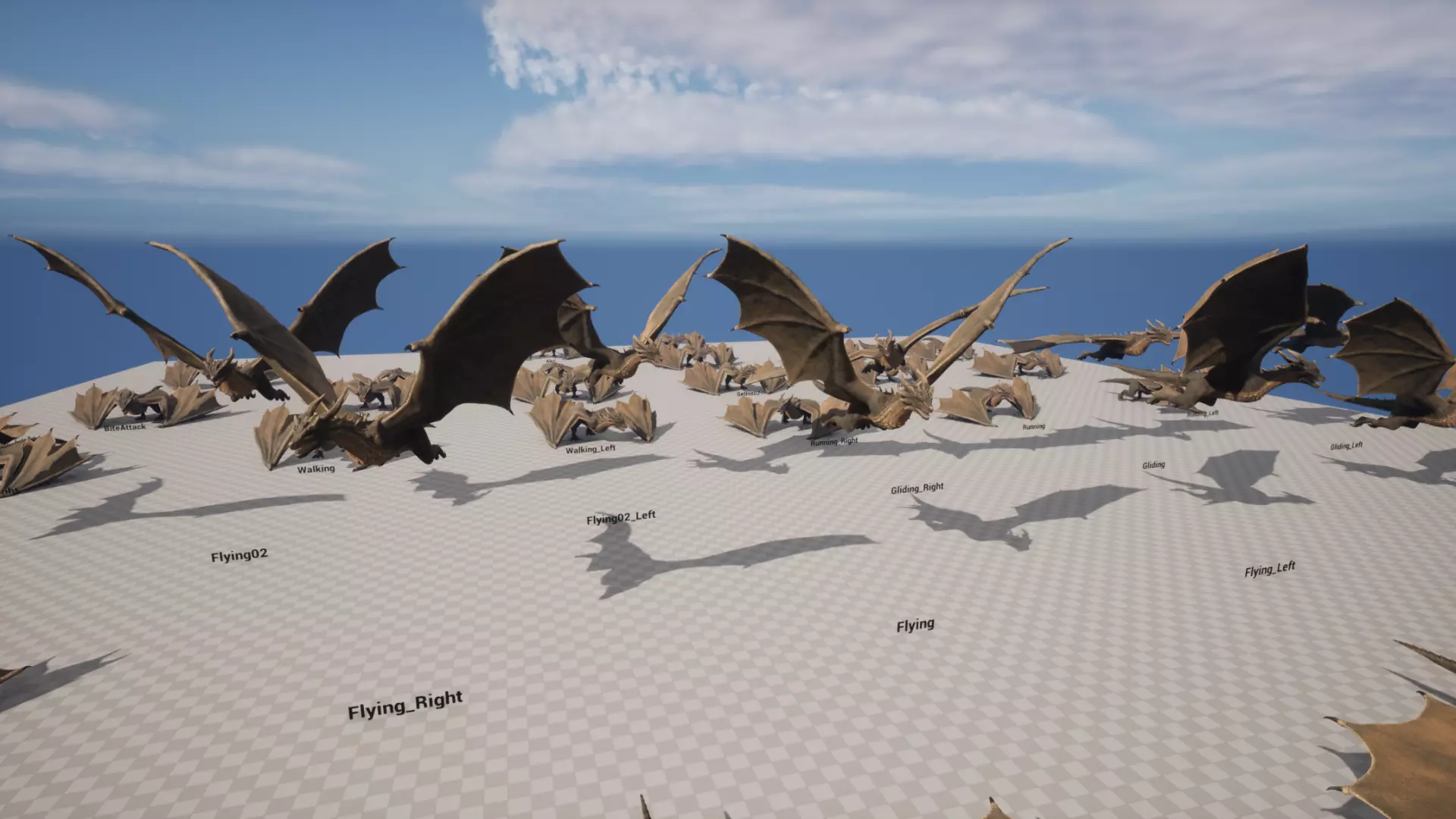 Green Wyvern Dragon Low-poly 3D model_15