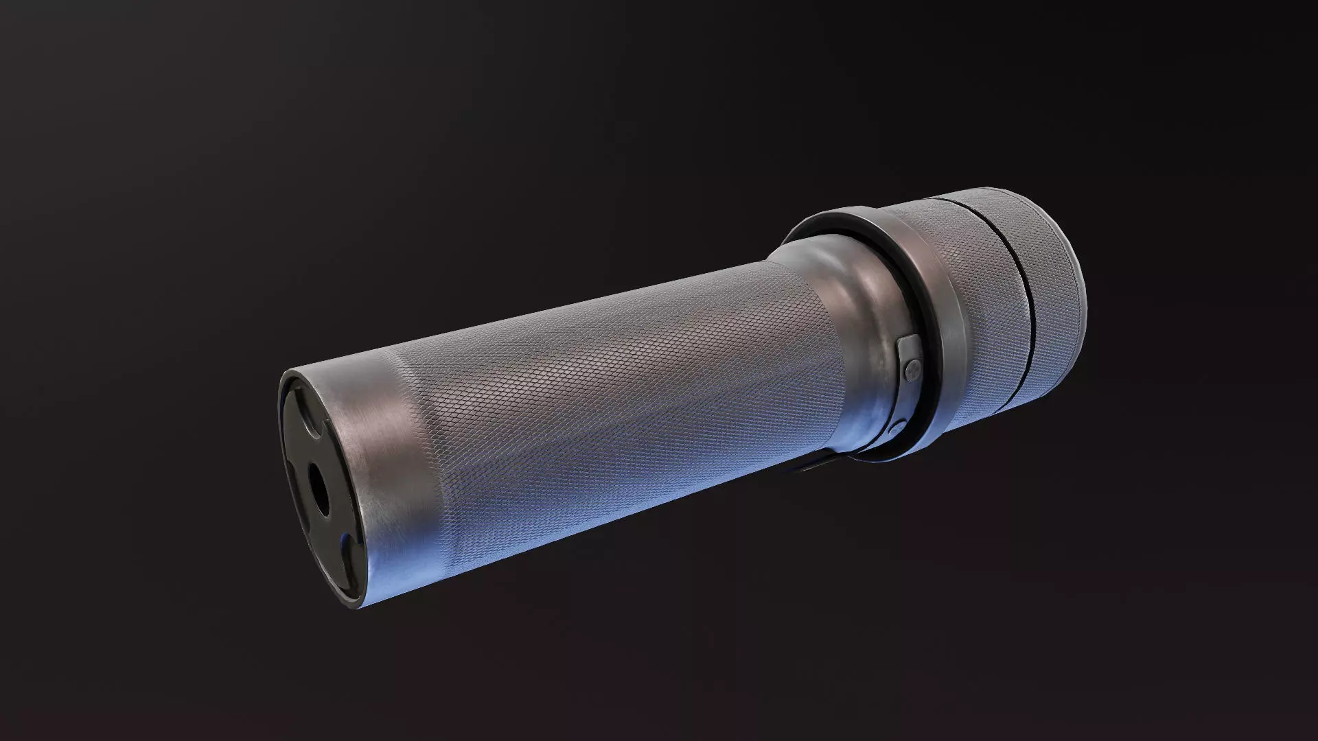 Mini PBS1 suppressor Low-poly 3D model_0