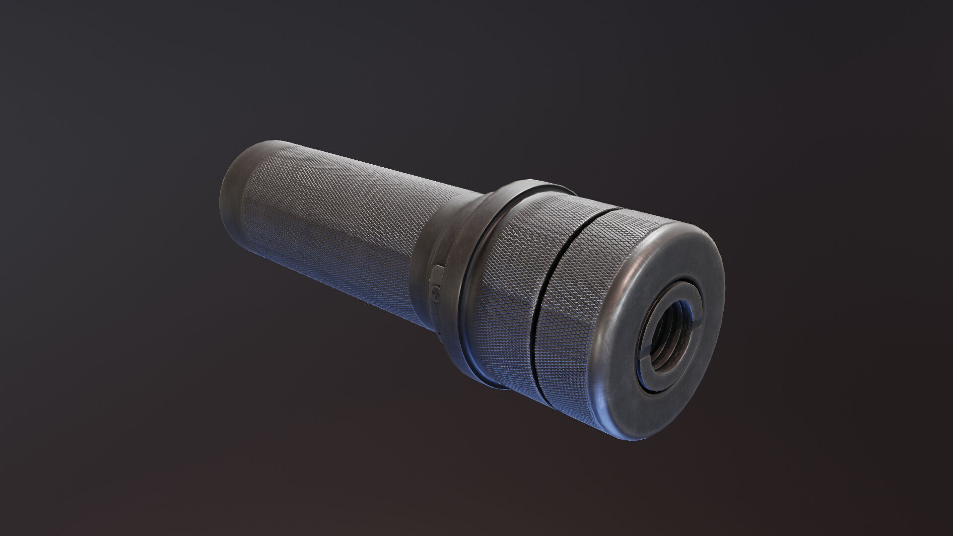 Mini PBS1 suppressor Low-poly 3D model_2