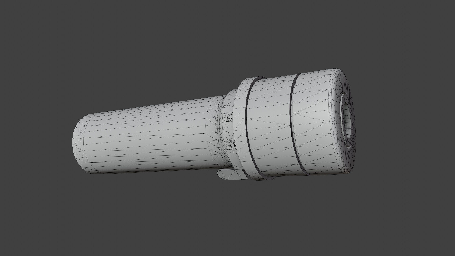 Mini PBS1 suppressor Low-poly 3D model_5