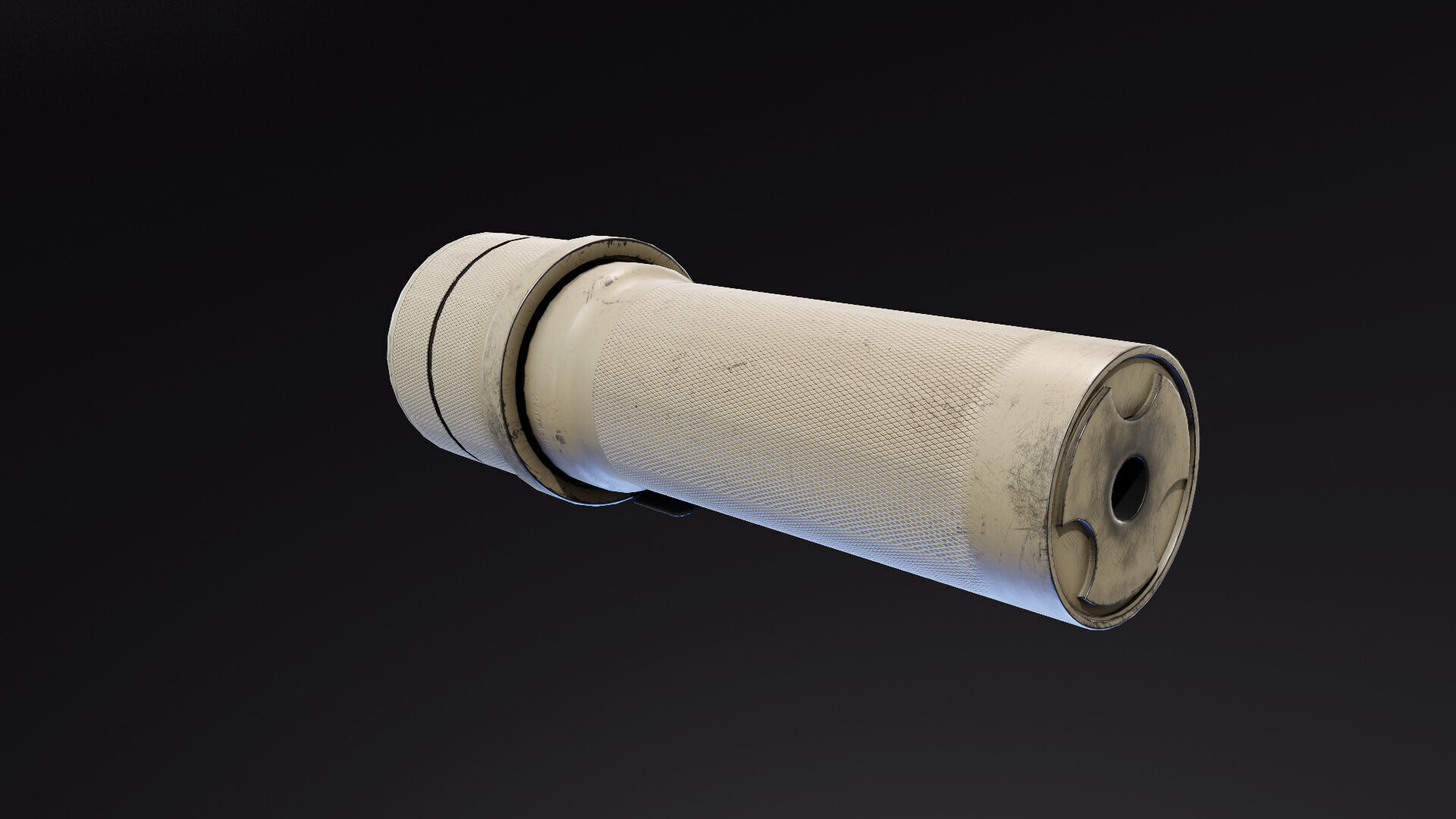 Mini PBS1 suppressor Low-poly 3D model_4