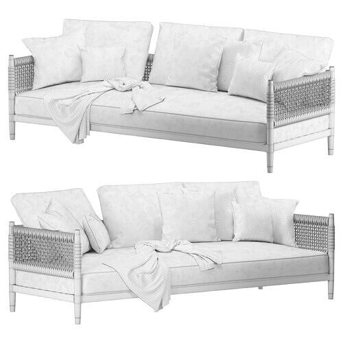 collection 01-sofa -number of 9 furniture objects  3D model 6