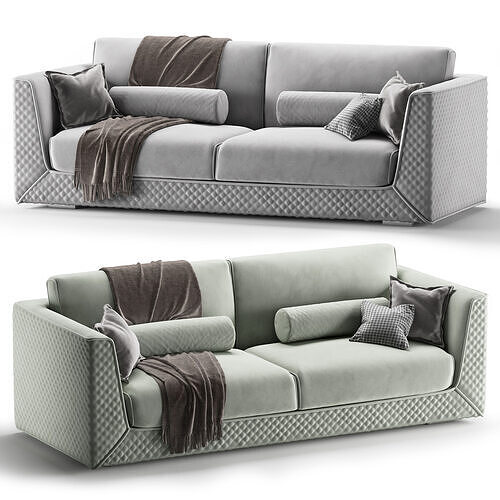 collection 01-sofa -number of 9 furniture objects  3D model 7