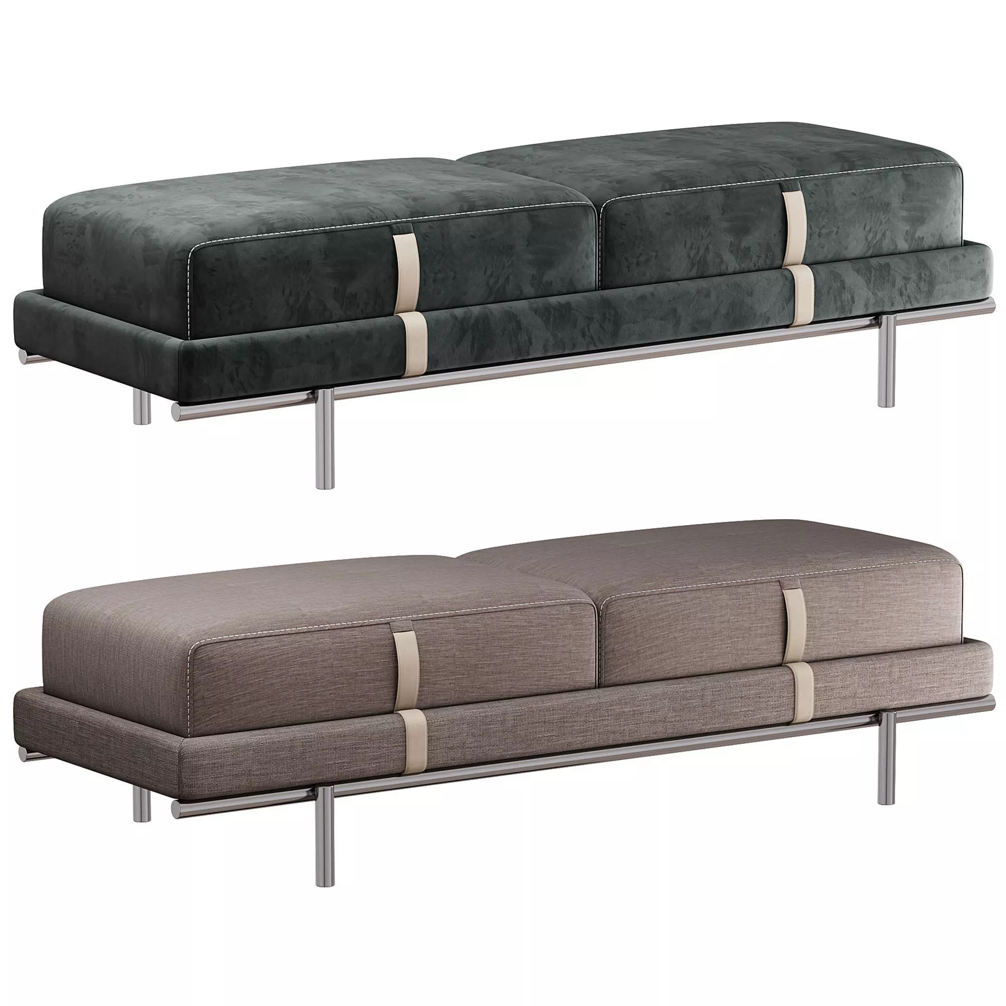 New Bond Bench By Flou 3D model_0