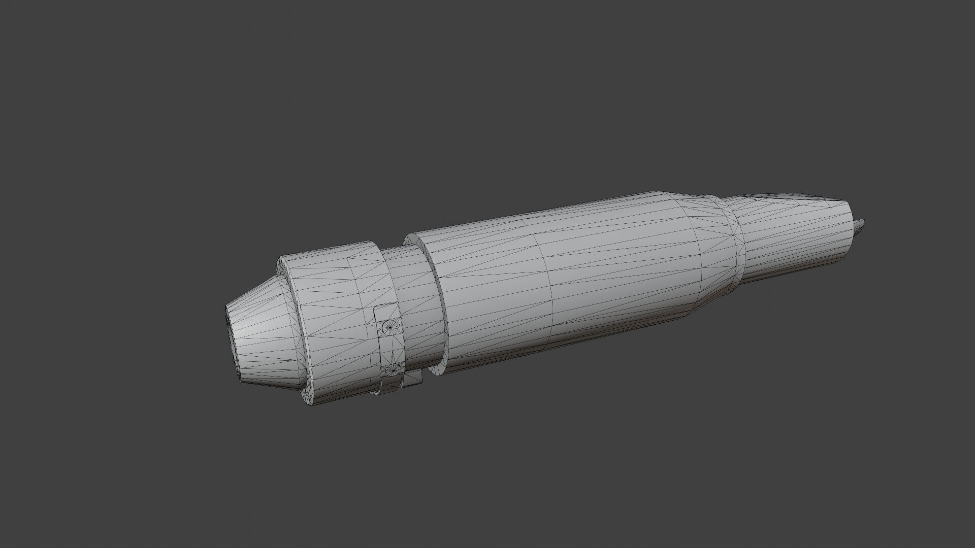 PBS4 Suppressor Low-poly 3D model_5