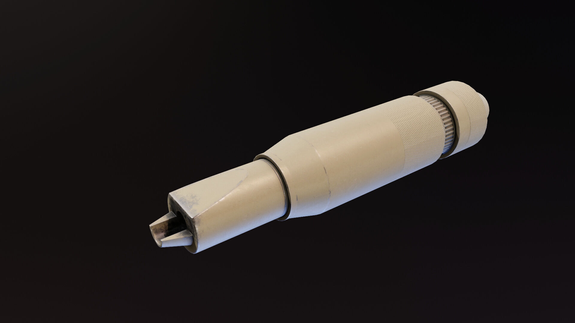 PBS4 Suppressor Low-poly 3D model_4