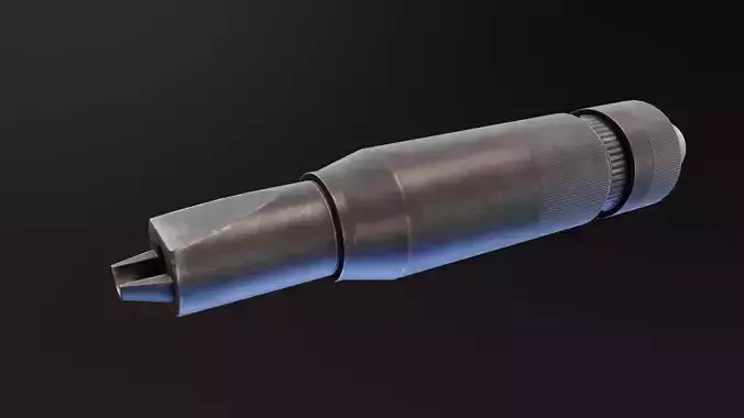 PBS4 Suppressor Low-poly 3D model