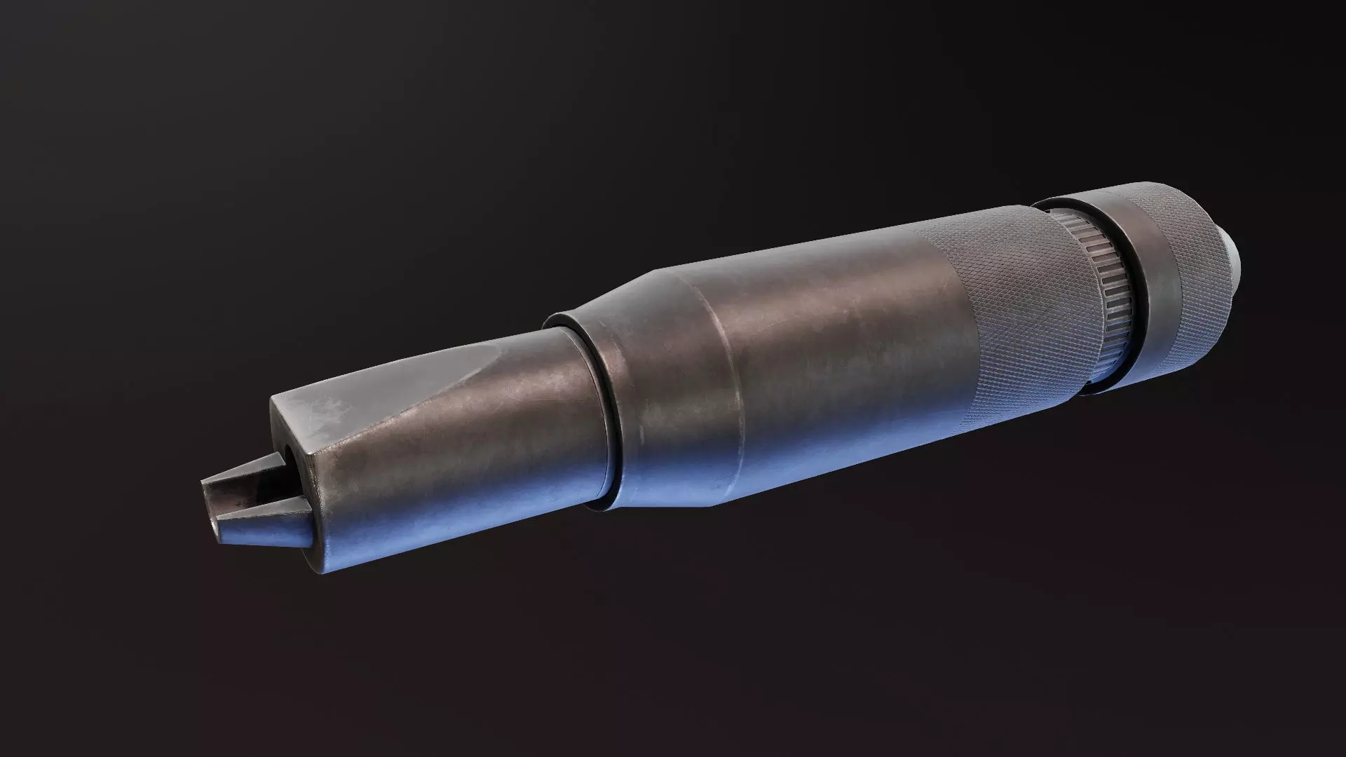 PBS4 Suppressor Low-poly 3D model_0