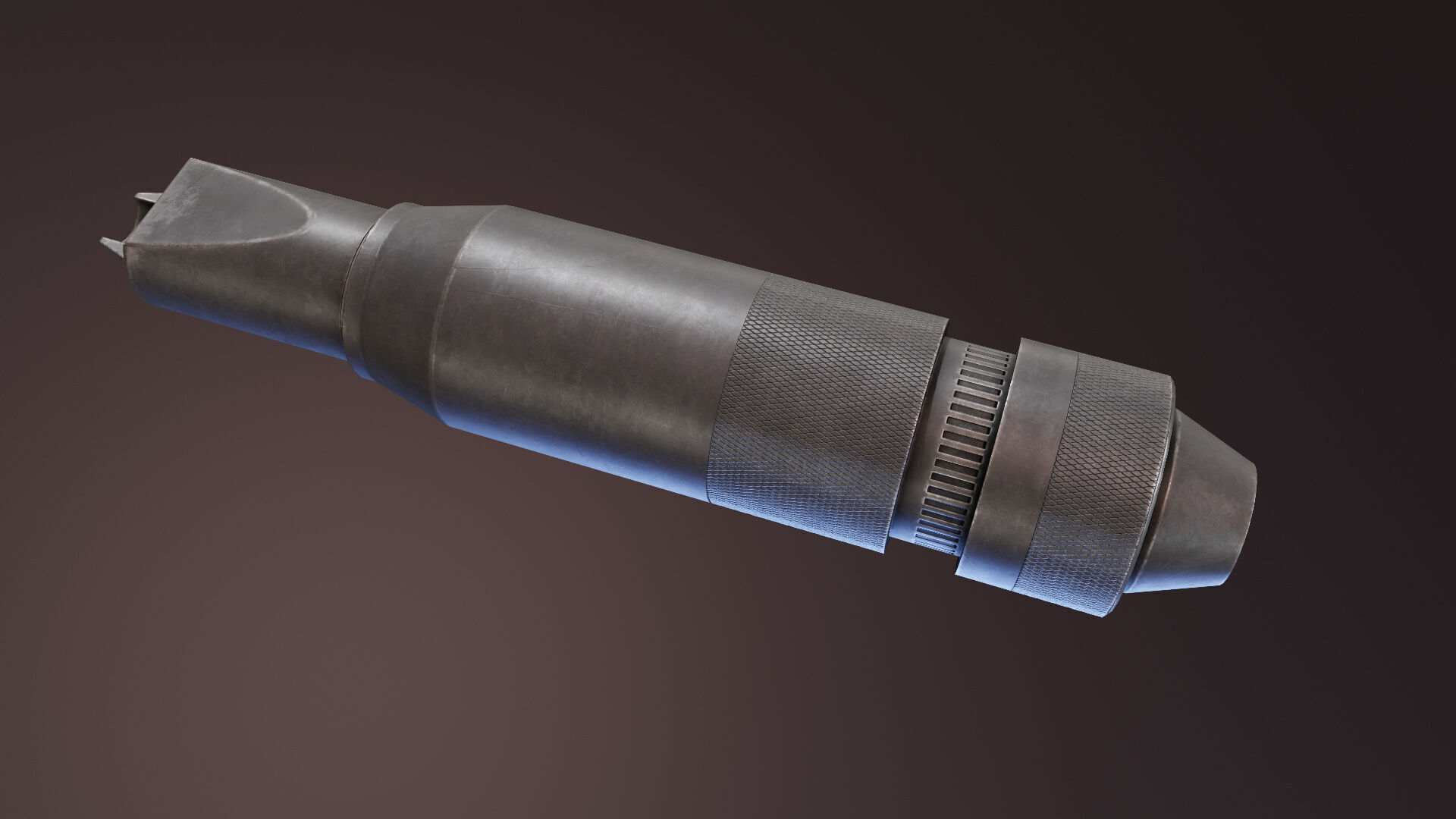 PBS4 Suppressor Low-poly 3D model_2