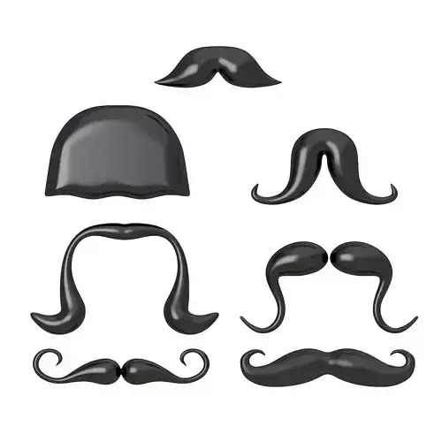 Cartoon Mustache Collection