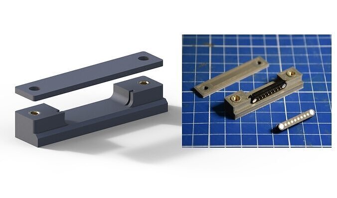 Halter Magnet Kabelverbinder  Schiffsmodell 3D print model