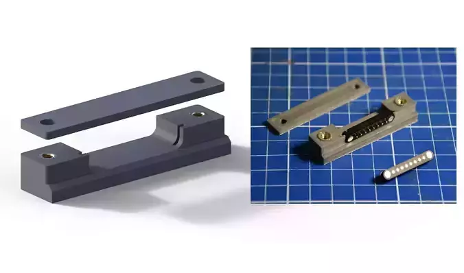 Halter Magnet Kabelverbinder  Schiffsmodell 3D print model
