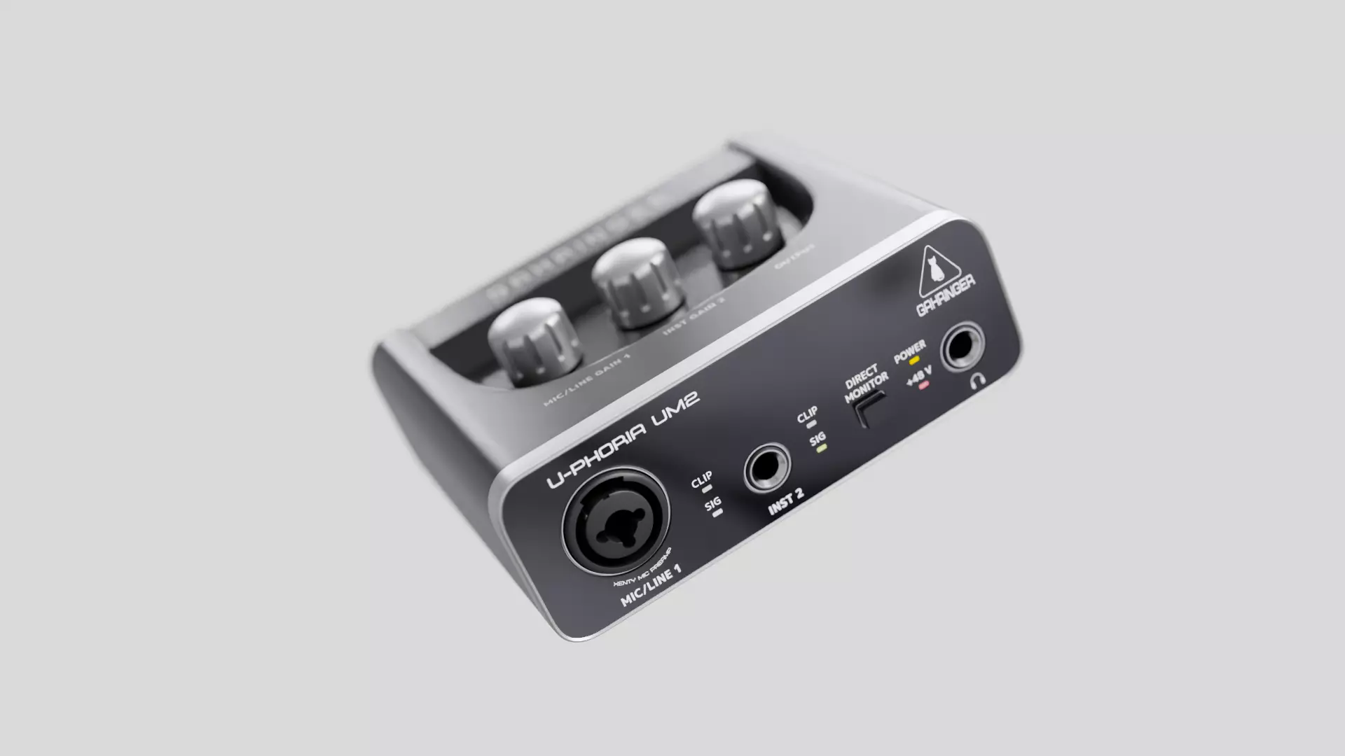 Compact USB Audio Interface 3D model