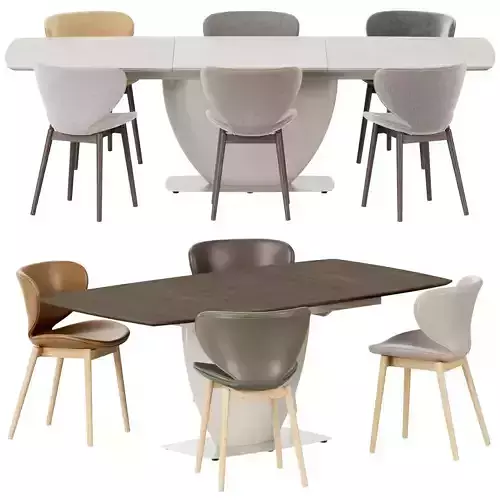 Boconcept - Hamilton chair Fiorentina table set 04