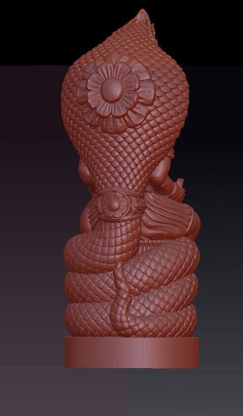 ganesh with dragone one head  3D print model_3